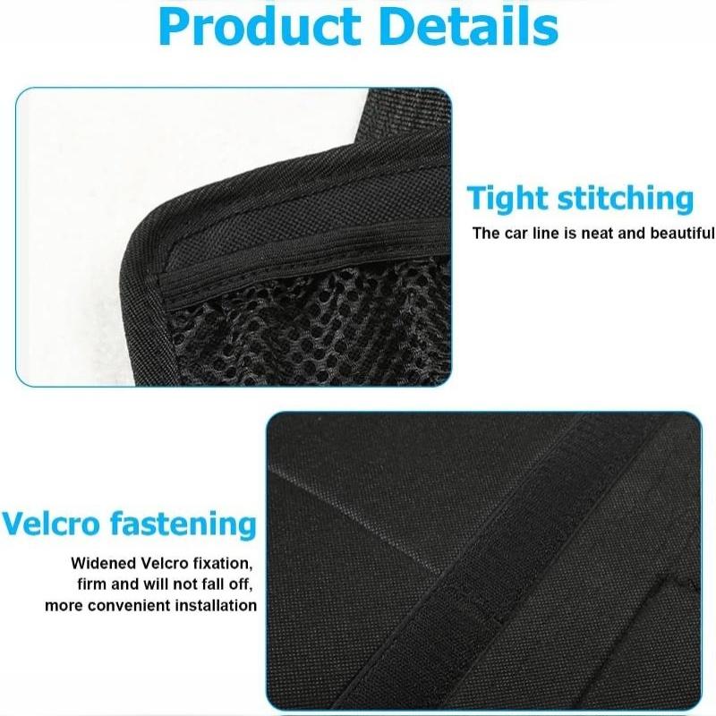 Eco-friendly Car Trunk Organizer Detachable 4 Compartments Backseat Storage Bag for SUV Travel Camping Grocery