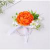 Simulated Rose Wrist Corsage Artificial Rose Wedding Boutonniere for Groom Bridesmaid Wedding Bridal Showers Proms