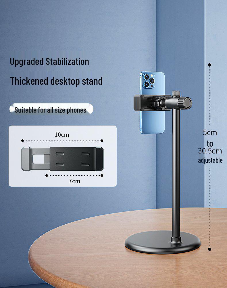 2024 Stolní držák na telefon pro živé vysílání a fotografování z nadhledu - Kompatibilní s Douyin a dalšími