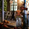 Halloween Sprachgesteuerter Aufsteigender Kürbiskopf Heimdeko Outdoor Garten Neue Horror Geister Ornament für Gruselige Party