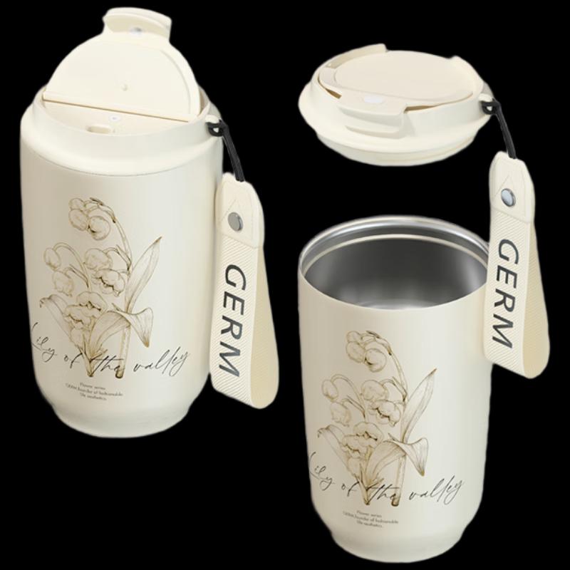 Geni 400ml 304 Stainless Steel Coffee Mug with Lid