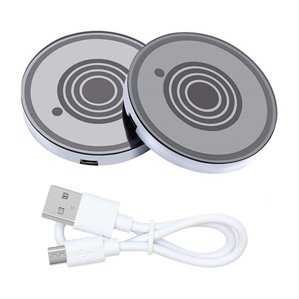 1 пара акриловых автомобильных подставок для чашек, регулируемые, модные, 7 цветов, датчик вибрации, перезаряжаемые, аксессуары