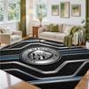 Manchester City Design Crystal Velvet Rug Soft Decorative Mat for Bedroom Entrance