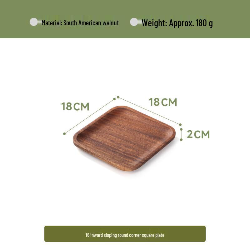 Walnut Wood Rectangular Serving Tray