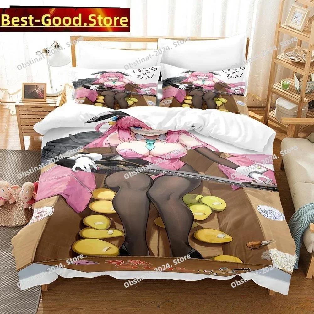 Fashion 3D Anime BOCCHI THE ROCK! Bedding Set Printed single Comforter Quilt Bed Cover Pillow Case 3 Pieces Sets Kids Adult Size