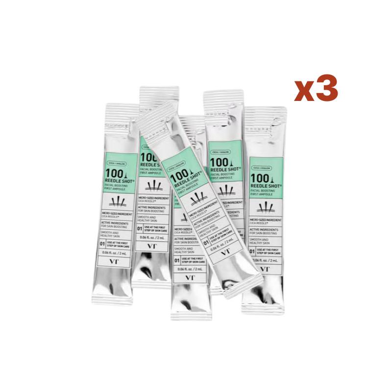 VT Reedle Shot 100 Facial Boosting First Ampoule 2ml × 6pcs