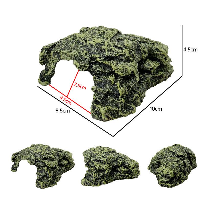 Kleine Sonnen- und Kletterplattform für Schildkröten mit Höhle