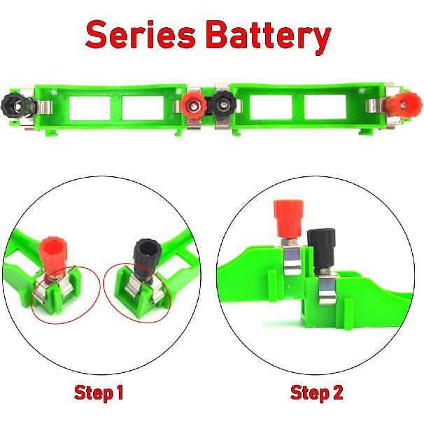 EUDAX Physics Science Lab Learning Circuit kit,Electricity Experiment Set,Building Circuits for Student Junior Senior High School Students (Basic