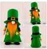 Ein Geschenk St. Patrick's Day Dekorationen Grün Niedliche Gesichtslose Puppe