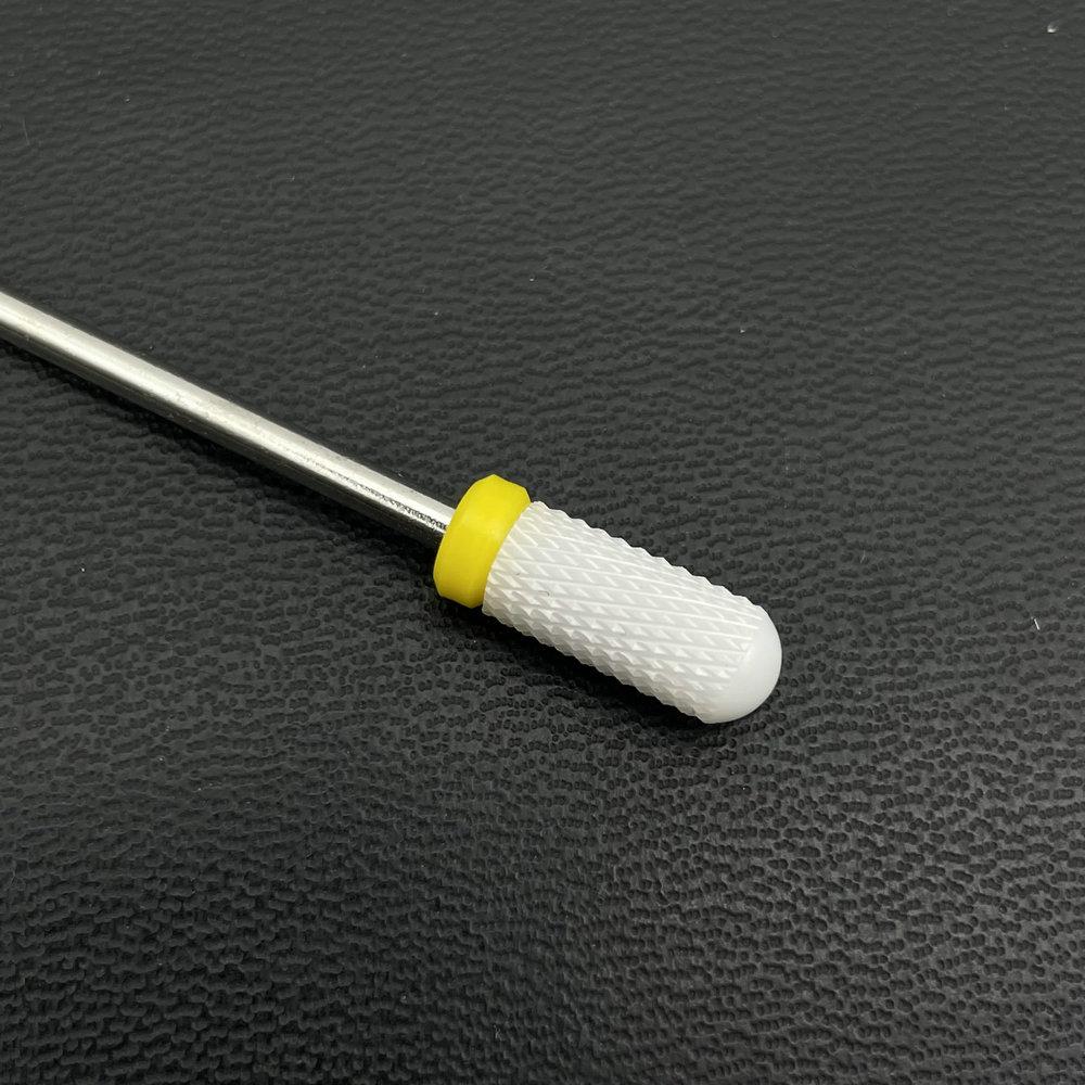 1Pc White Ceremic Nail Drill Bits Ceramic Cuticle Clean Bur Rotary Milling Cutters for Manicure Pedicure Dental Polishing Burs