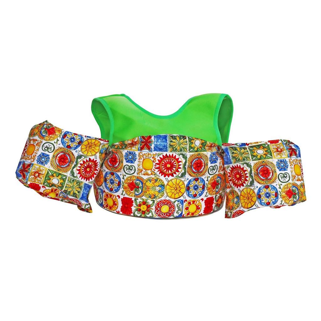 Children's Buoyancy Vest: Swim Suit with Foam Float Sleeves and Armbands for Learning to Swim