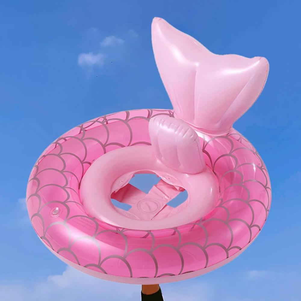 1Pcs Mermaid Swim Ring Inflatable Pool Float Swim Tube Swimming Seat Ring Summer Water Play Bathtub Pool Float
