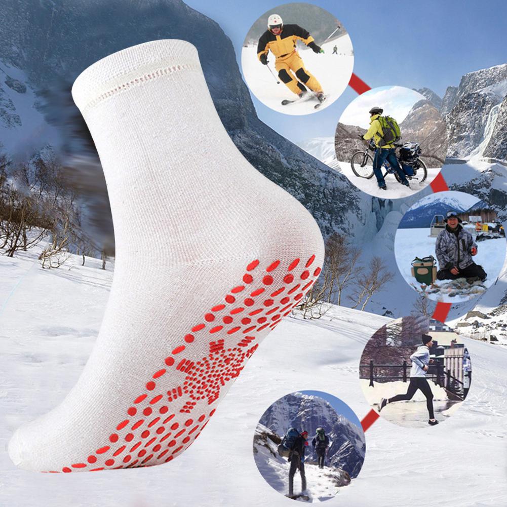 Självvärmande vinterstrumpor Bekväma Multifunktionella Sport Varma Strumpor Frostskyddande Anti-Trötthet för Utomhusvandring Skidåkning