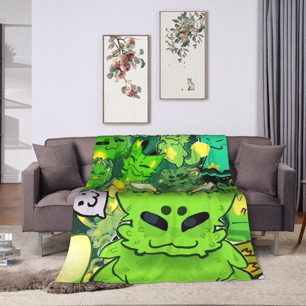 Gir Invader Zim Cartoon Blanket Warm Street Trend Plush Throw Blanket For Outdoor Decorative Flannel Bedspread Bed Cover