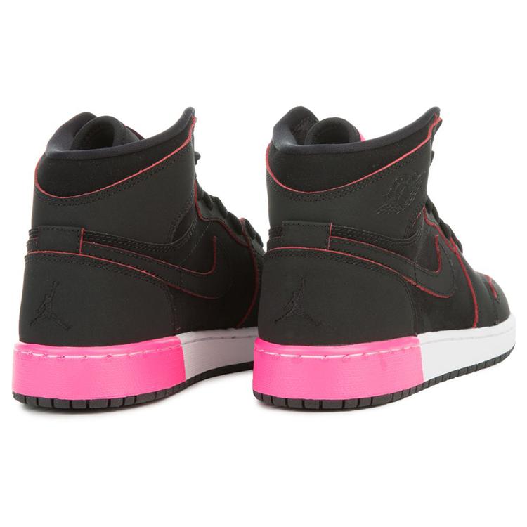 New Jordan 1 Retro High Black Hyper Pink White GS 332148-024