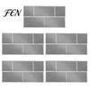 Waterproof Wall Decals for Kitchen 5Pcs Vintage Brick Tile Stickers, Oil?Proof Wallpaper, Peel Oil Proof Stickers Bathroom & Stick Backsplash Living