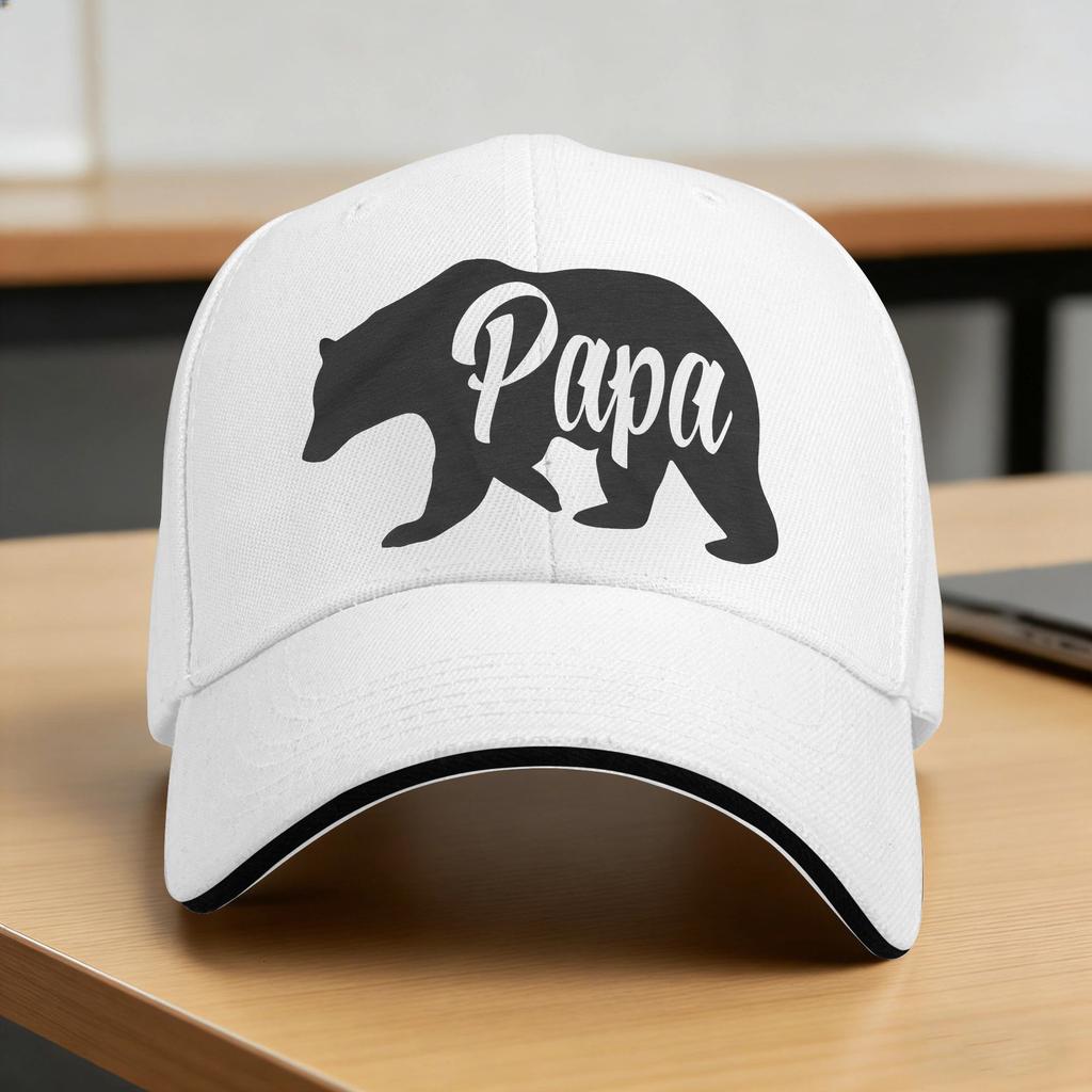 Fathers Day Papa Bear Periodic Table Sun Baseball Cap Summer UnisexTeens  Print Trucker Hat Tennis Skate Baseball Caps