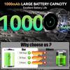 AK87 Men 1000mAh Battery Smart Watch 1.7-inch Large Screen GPS Track Heart Rate 3ATM Waterproof Wireless Call Sports Smartwatch