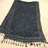 Used Stall, indigo-dyed, Sogayuzen mixed, hand-painted batik, wax-resist dyed stall