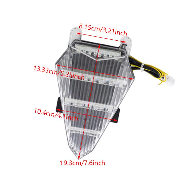 Motorcycle Turn Signals Integrated Tail Light Rear Brake Lamp Taillight for YAHAMA YZF R6 2006-2007
