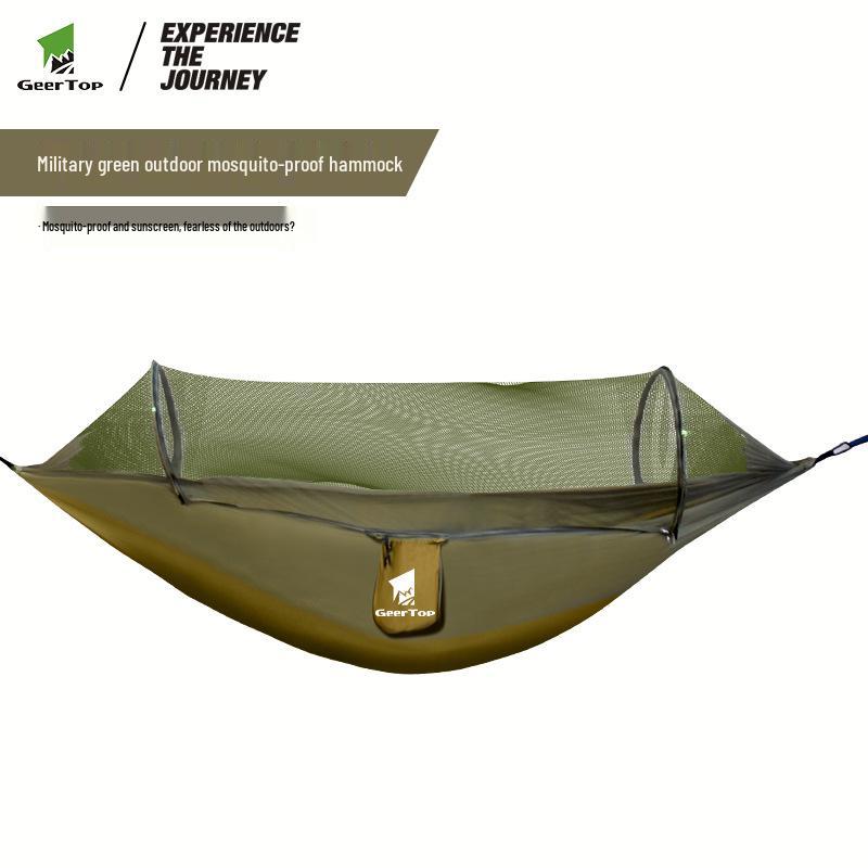 Venkovní vodotěsná odolná nylonová houpací síť se sítí proti komárům pro kempování