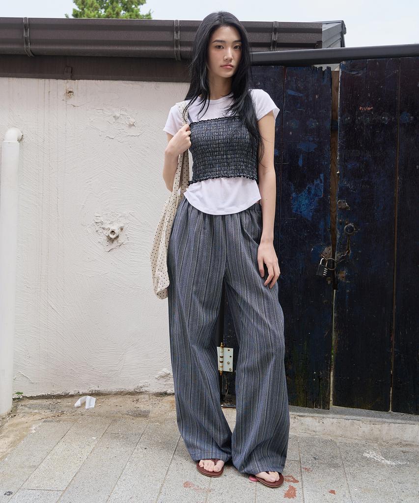 Julliapepe Natural Stripe Pants (Blue)