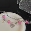 European and American Love Double-layer Necklace, Premium Collarbone Chain, Rose Red Sweet and Spicy Cold Wind Trend Neck Chain, Niche Jewelry