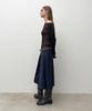 Daiaegeuneol Low Rise Midi Skirt (Navy)