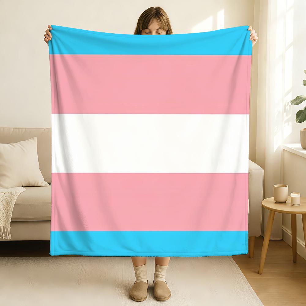 LGBT Rainbow Flag Blanket Soft and Skin Friendly For Couch Bed Napping Bedspread All Seasons Comforter