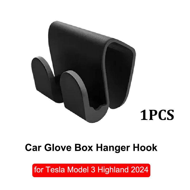 Gancho para guantera de Tesla Model 3 Highland 2024 Model Y, soporte multifuncional para equipaje, clip para colgar, accesorios para el nuevo Model3