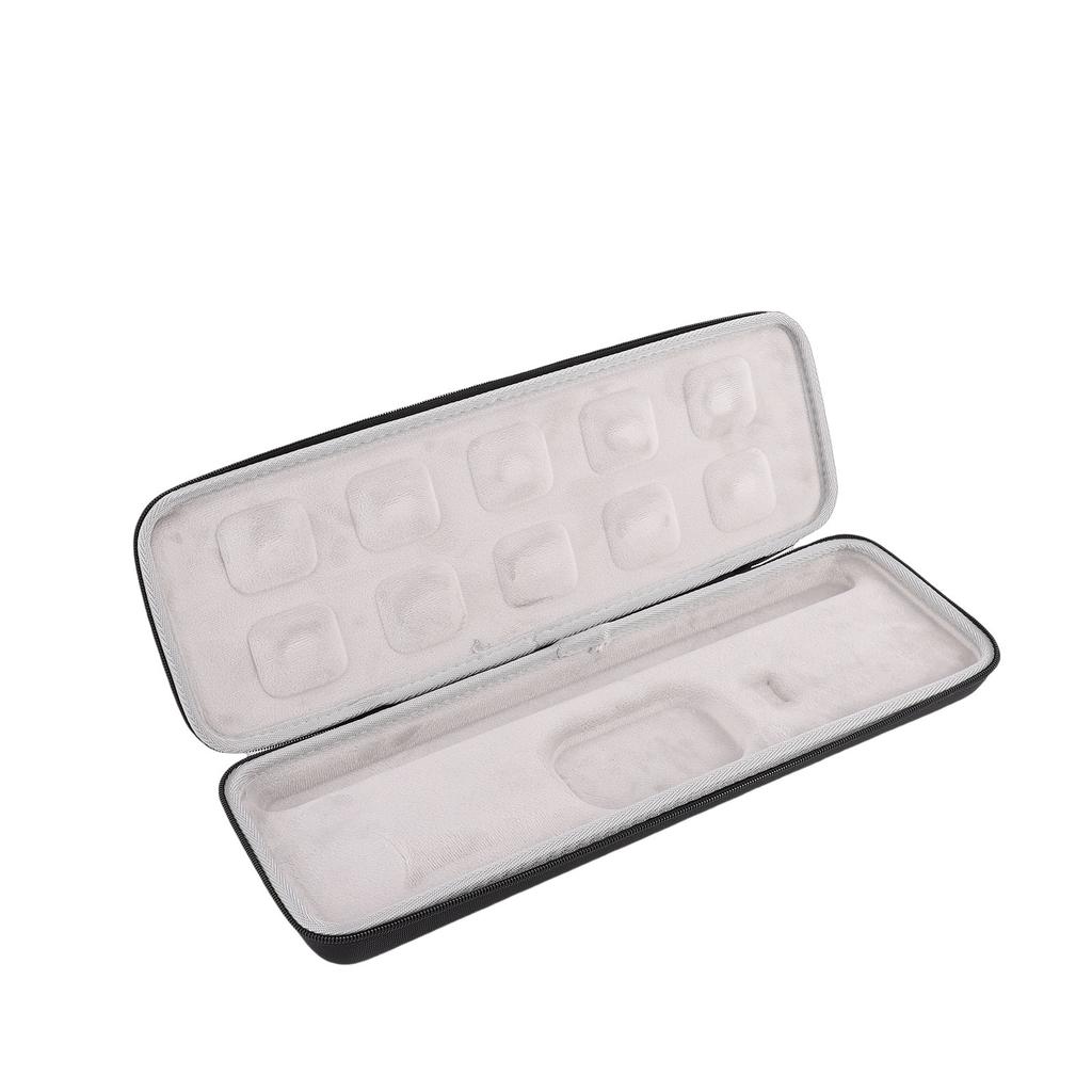 Keyboard Hard Carrying Case EVA Shockproof Water Proof Keyboard Storage Bag Protective Case for Outdoor Travel Black