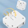 4 In 1 Rotatable Socket Converter Flat Pin Plug AC Outlet Extender Wall Tag Plug with 2USB Charge Adapter 180°Rotary
