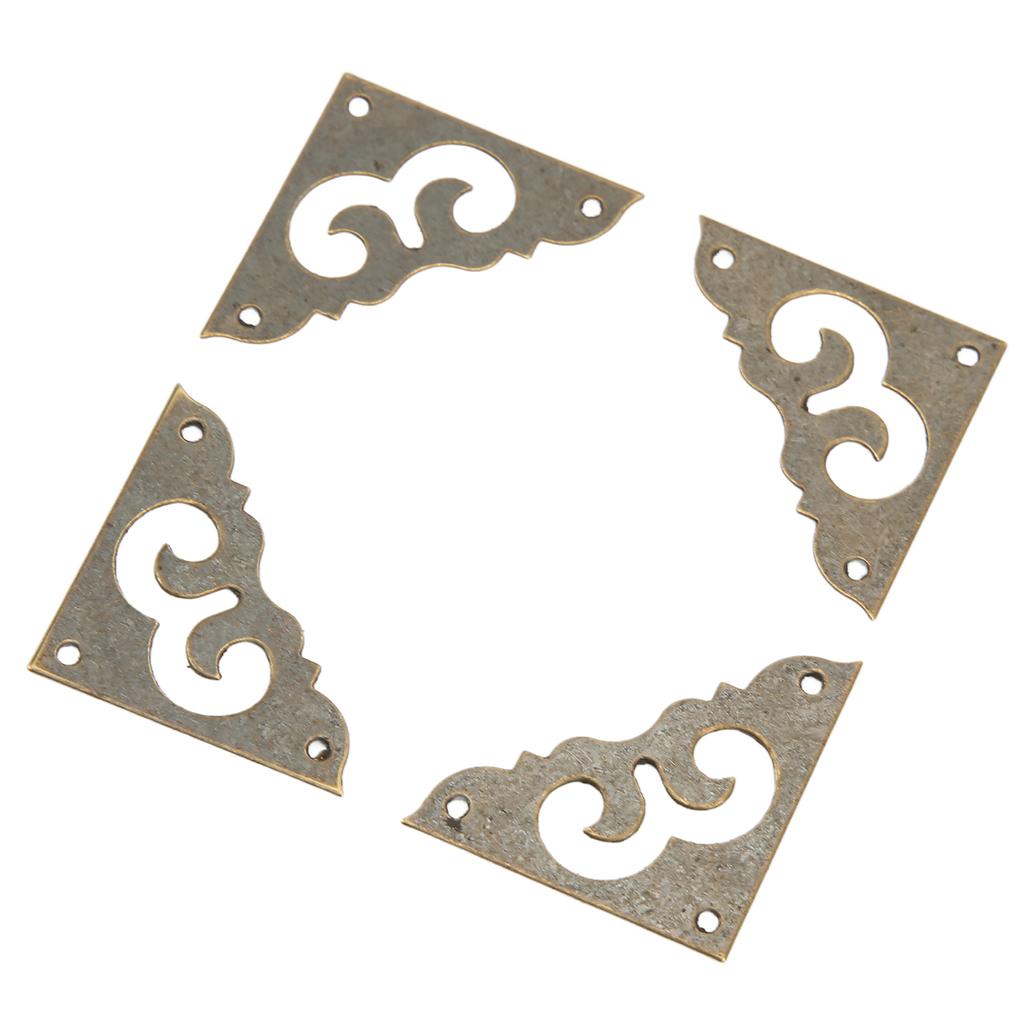 24pcs Corner Protector 3cm Chinese Style Retro Brass Elegance Exquisite Furniture Edge Protection