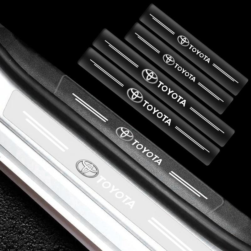 Car Threshold Sticker Scratch Resistant Transparent Film Protector for Toyota TRD Prado Aqua Hilux Rav4 Camry Prius TRD Venza GR