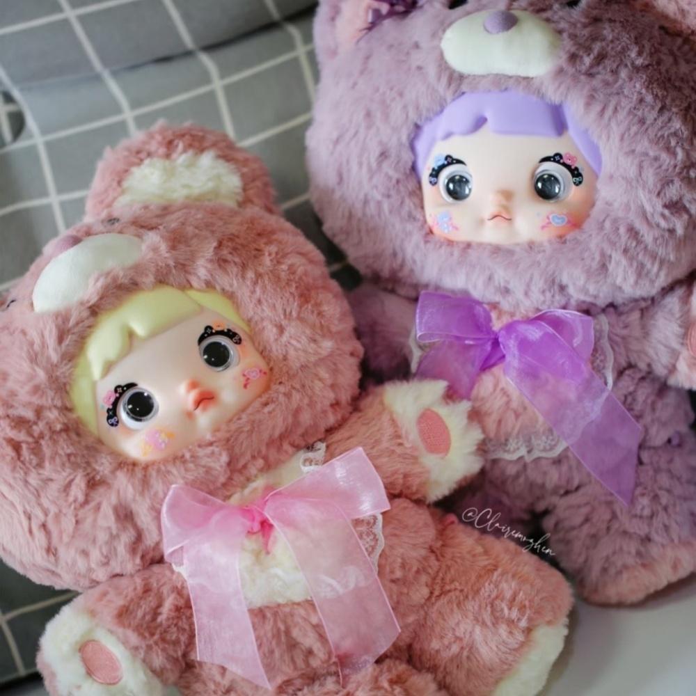 1PCS Nommi 400% Goodnight Bear Plush Blind Box Creative Colorful Fresh Doll Cute Bear Trendy Play Desktop Ornament Gift