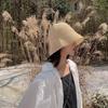 Natural Straw Summer Hat Packable Travel Handwoven Bucket Caps Sun Protection Beach Accessory