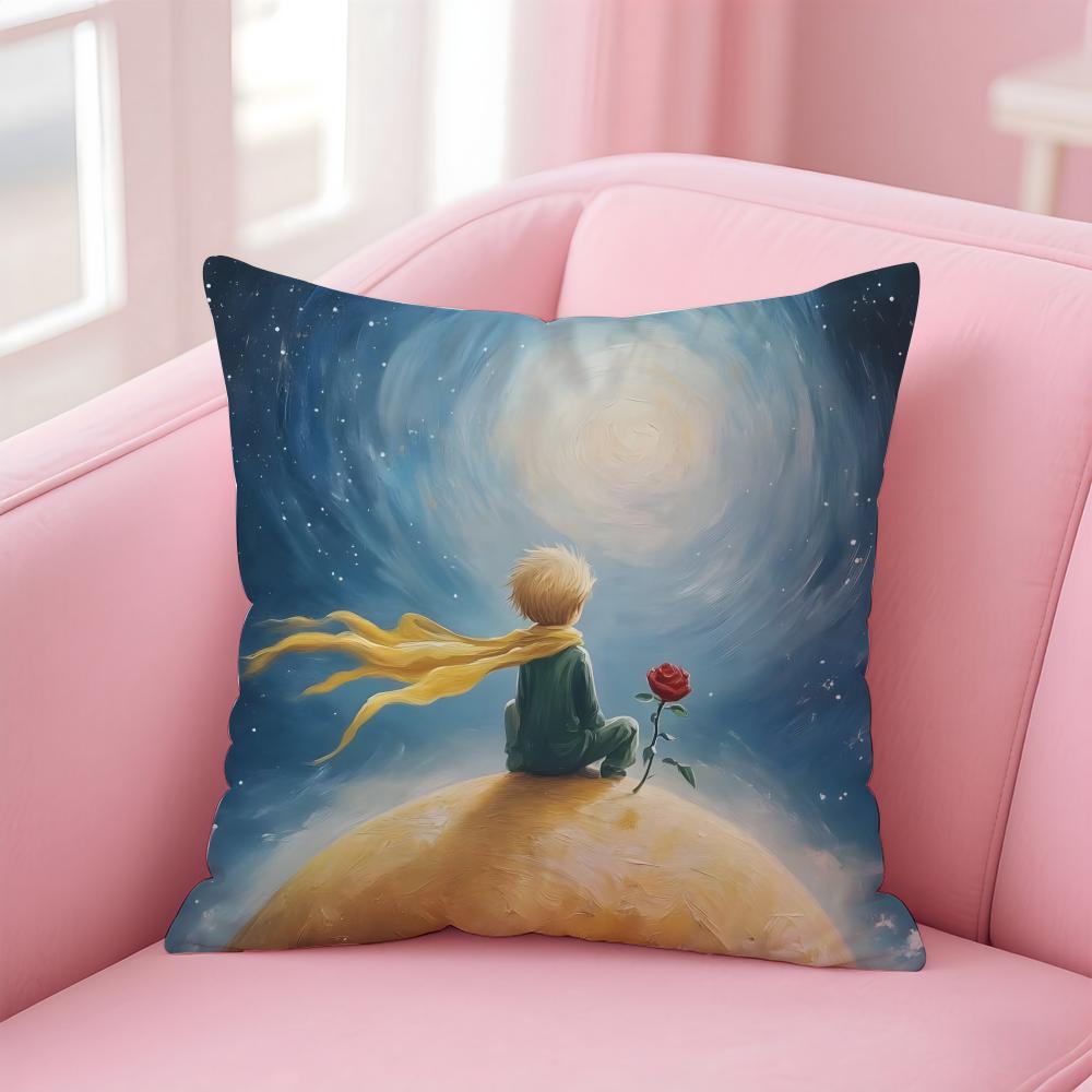 anime T-The L-Little Prince Cushion Cover Comfortable Reversible Pillow Cover Ideal for Car Sofa Bedroom & Beyond
