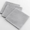 Serviettes - Serpentile - Argent - 40 x 40 cm - 100% polyester - Lot de 3
