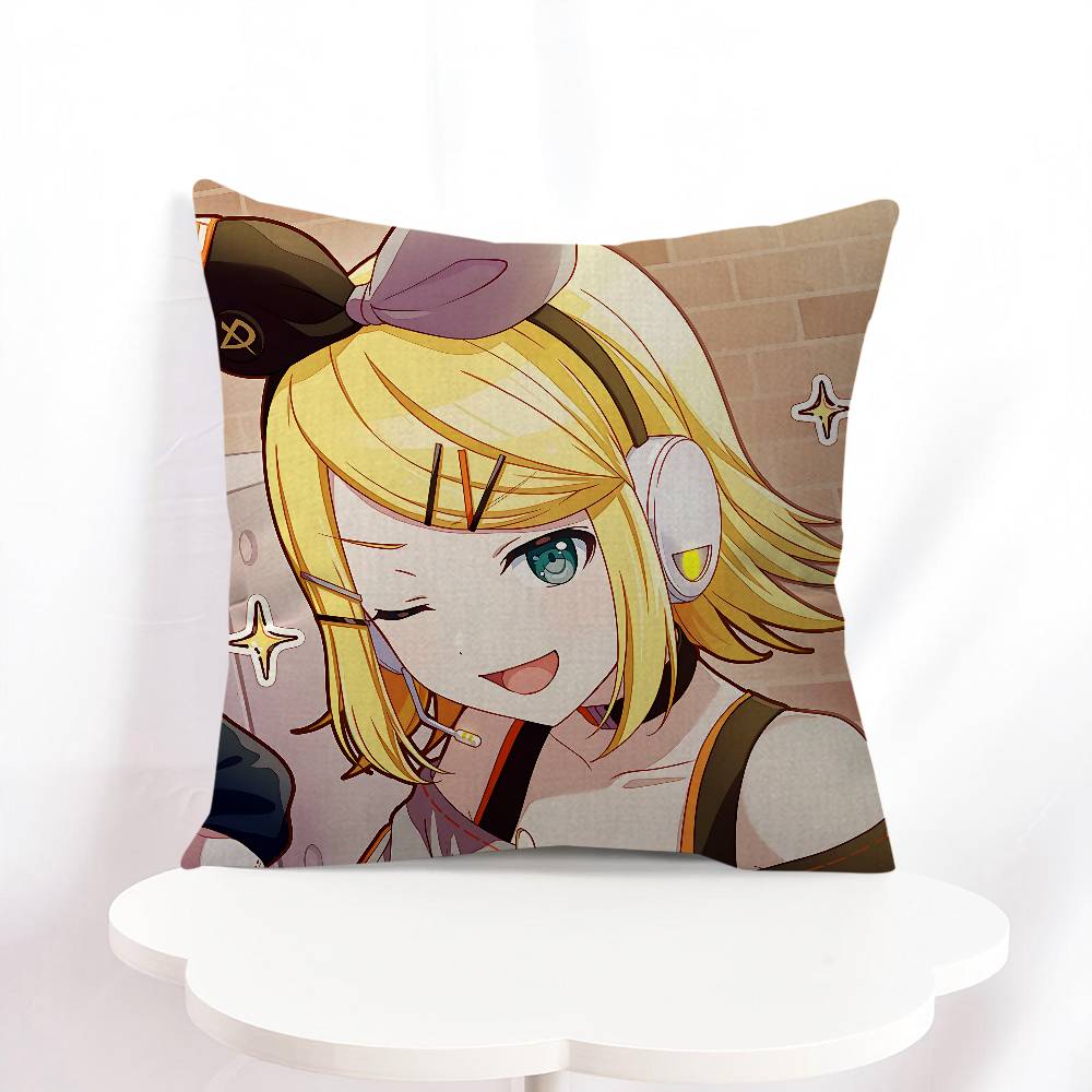 K-kagamine Rin Cartoon Pillowcase Toon Gift Cushion Cover Bedroom Home Sofa Chair Seat Decor Pillow Case