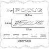 Car Decor 3D ABS/Metal Car Letter Rear Bumper Trunk Decals Emblem Sticker For Ford Focus Logo MK1 MK2 MK3 MK4 Fiesta Ranger