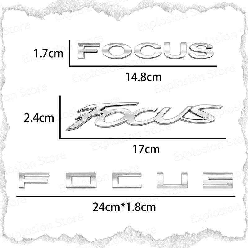 Car Decor 3D ABS/Metal Car Letter Rear Bumper Trunk Decals Emblem Sticker For Ford Focus Logo MK1 MK2 MK3 MK4 Fiesta Ranger