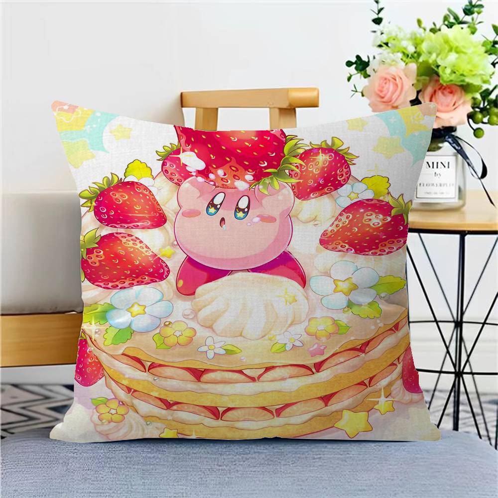 Мультяшная Милая Наволочка K-Kirby Мультфильм Подарок Наволочка для Подушки Спальня Дом Диван Кресло Сиденье Декор наволочка 12x12Inch