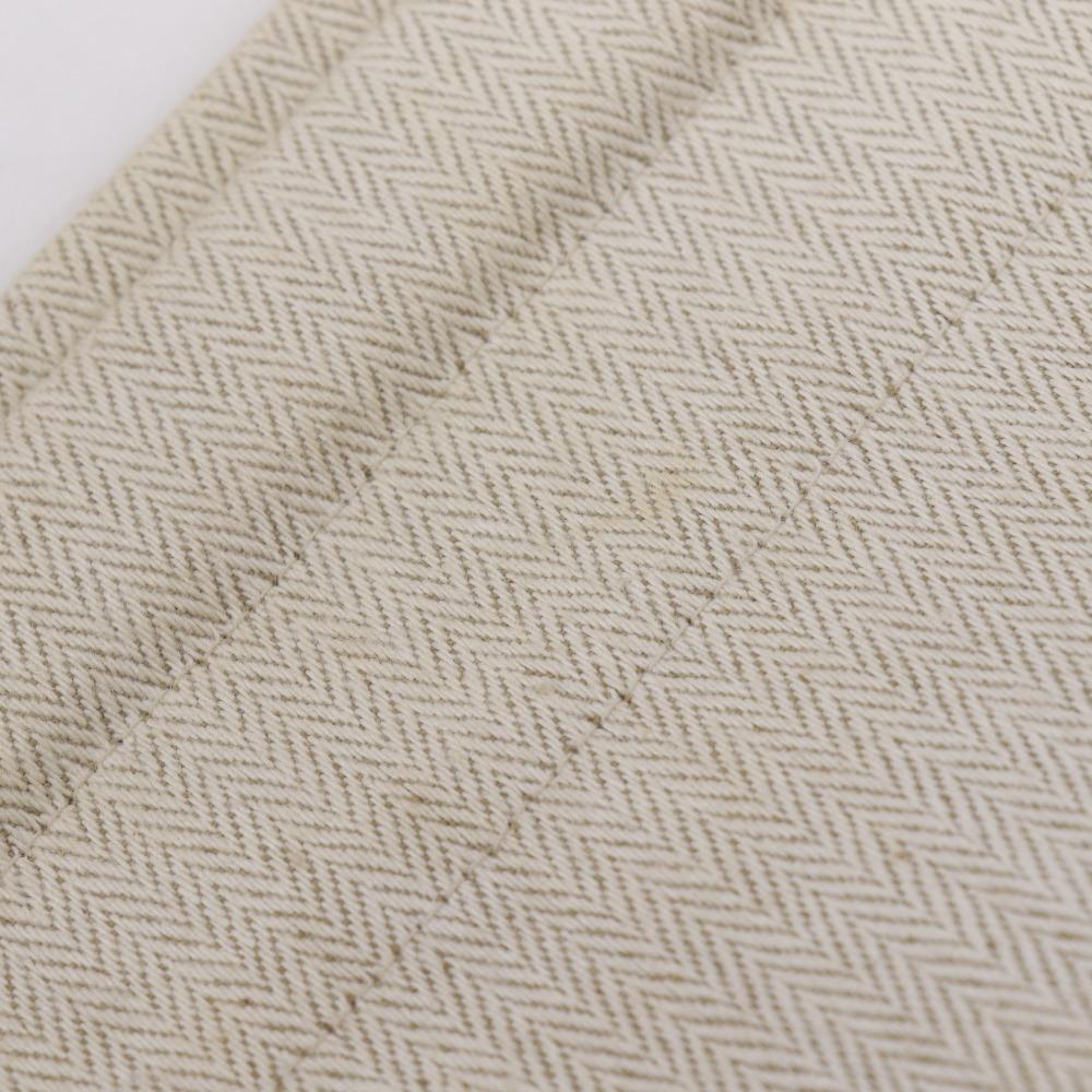 Hermes Alain GM Shoulder Bag Beige Canvas Unisex Used