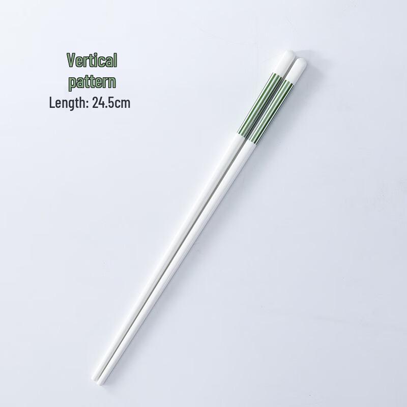 De'ou Xingguang Simple Hepburn Ceramic Chopsticks, 6 Pairs