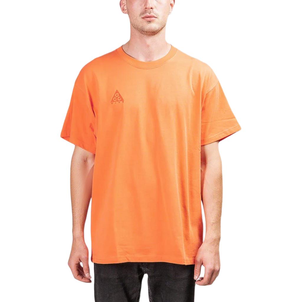 Nike T Shirts Men s Orange Crew Neck BQ7342-842 XS