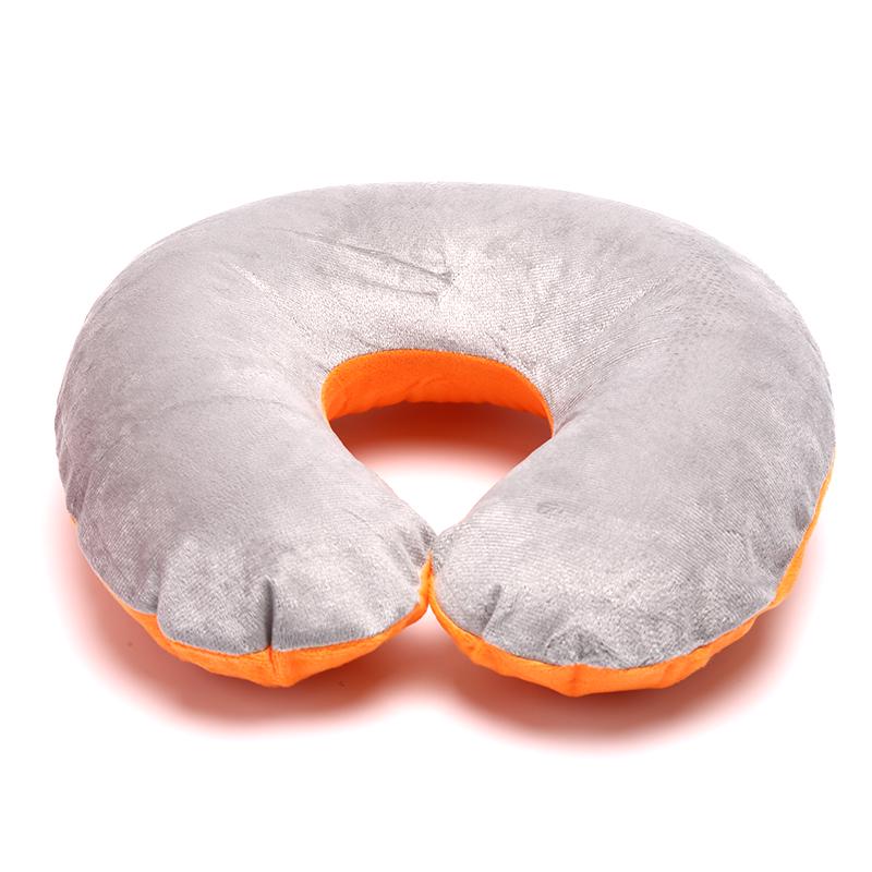 1 ks Nafukovací cestovní polštář na krk Pvc U-tvar Měkký polštář pro opěrku hlavy do auta Vzduch