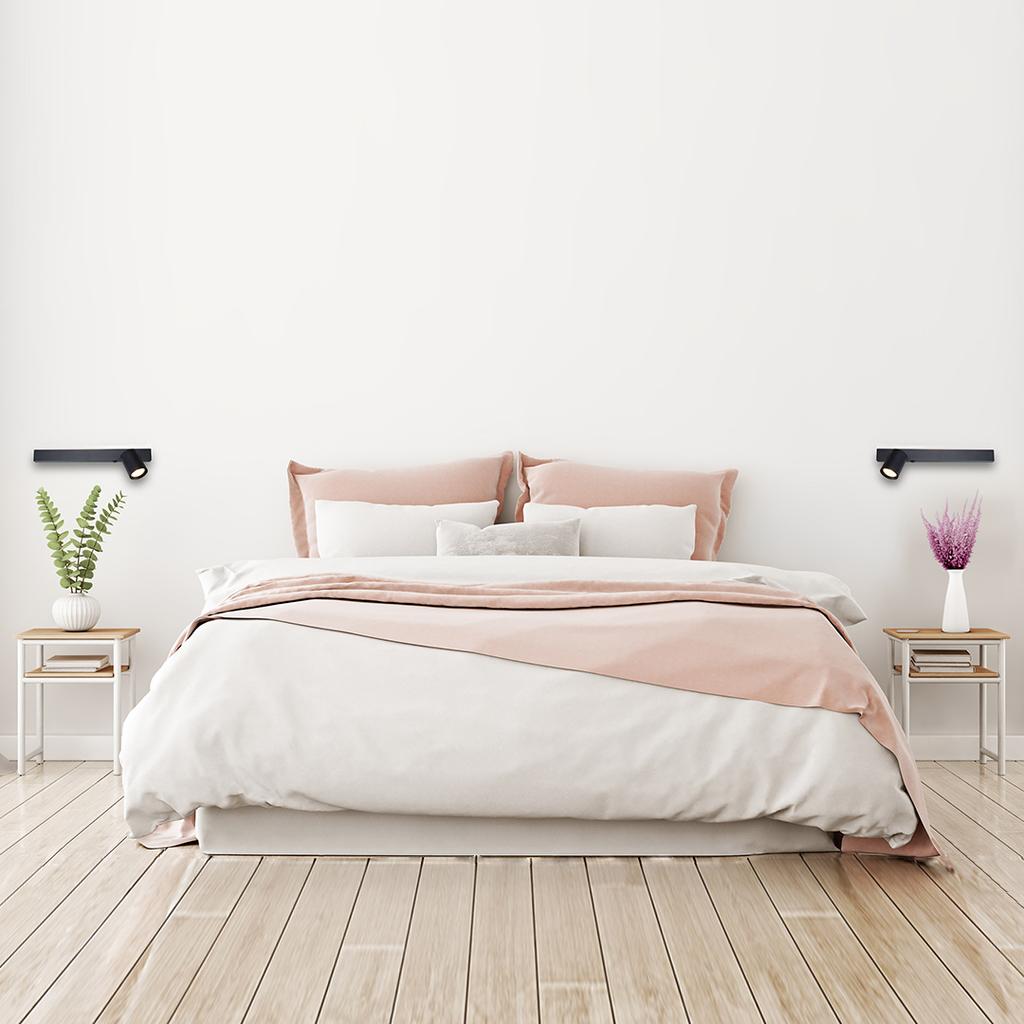 Kinkiet Magnet 9W+1Xgu10 3000/4000K Czarny Lewy