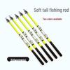 Telescopic Soft Tail Fiberglass Fishing Rod for Long Casts In Sea, Lake, and Stream