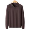 Fat Little Brother Men's Plus Size Lapel Sweater - Trendy Base Layer for Autumn/Winter 2025.