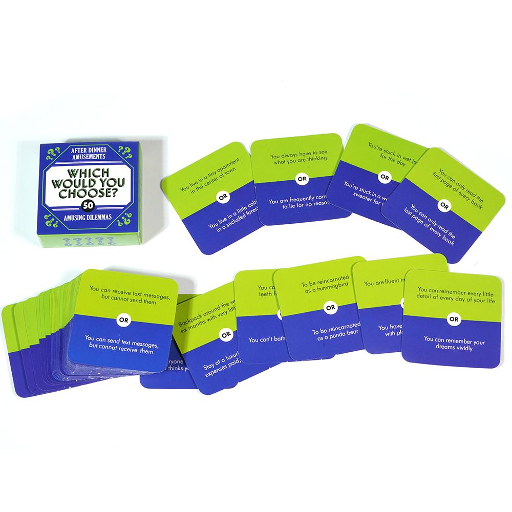 Pohoda po večeři Karetní hra pro rodinu přátele Jak dobře mě znáš Co by sis vybral Pravda nebo odvaha Hádanka